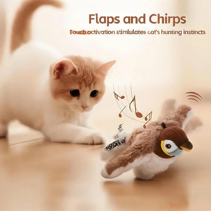 Juguete Pajaro Peluche Interactivo para gatos