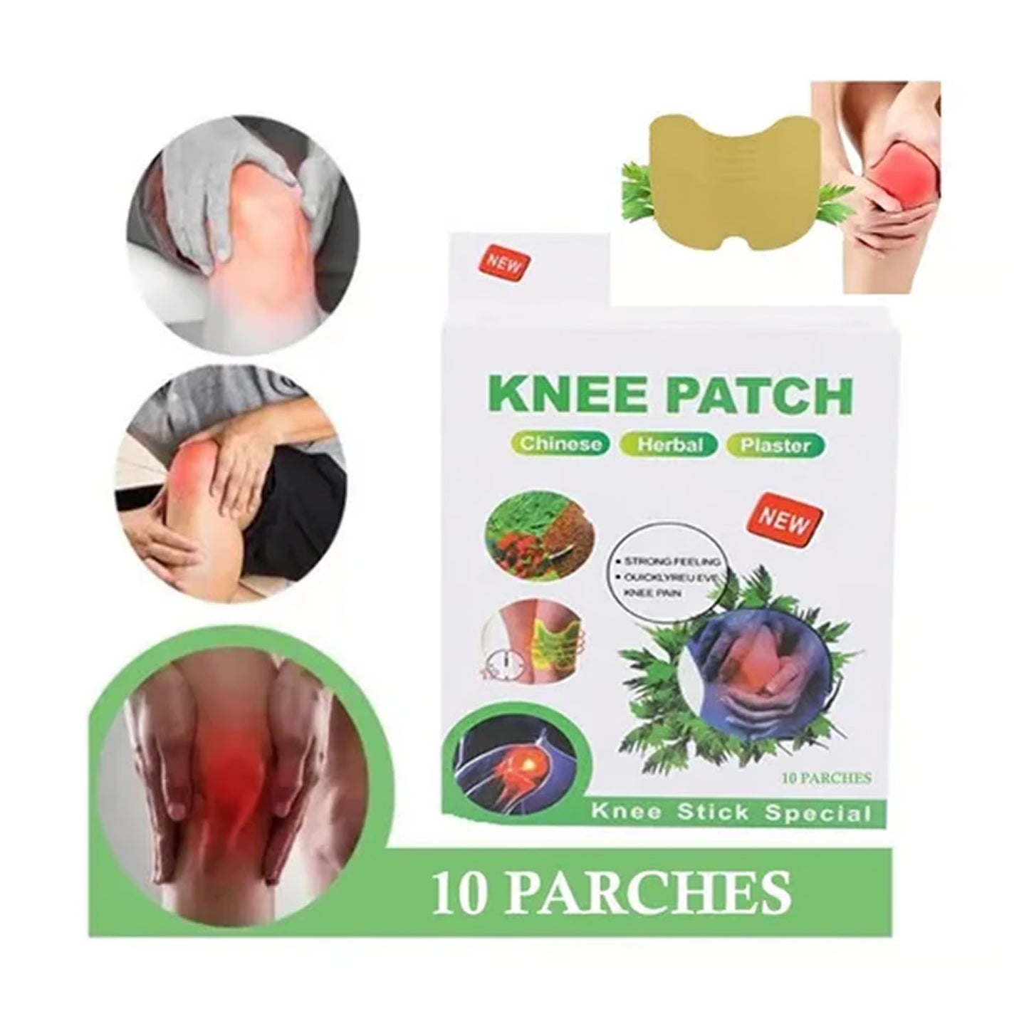 Caja de 10 Unidad - Parches para Rodilla