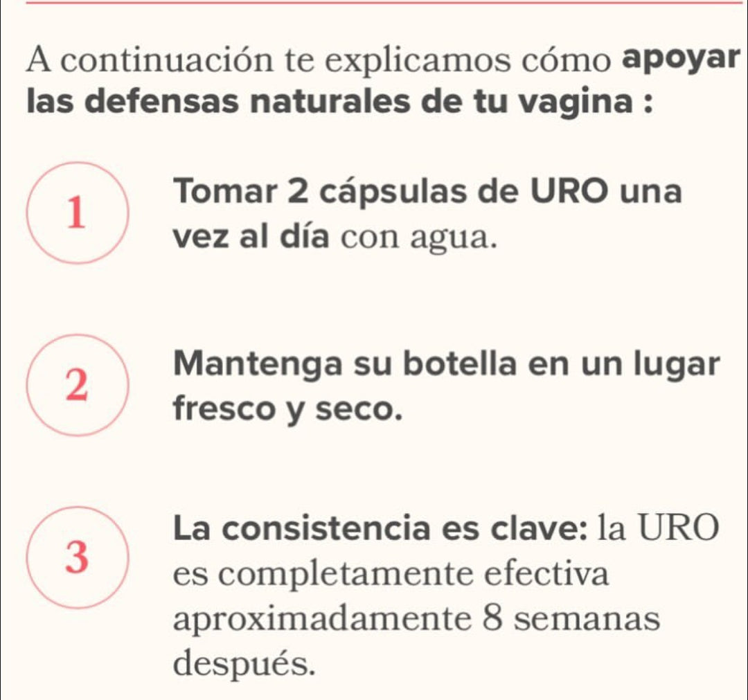 URO Probiótico Vaginal Salud Mujeres