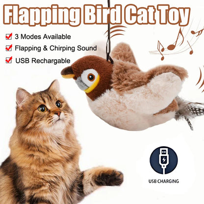 Juguete Pajaro Peluche Interactivo para gatos