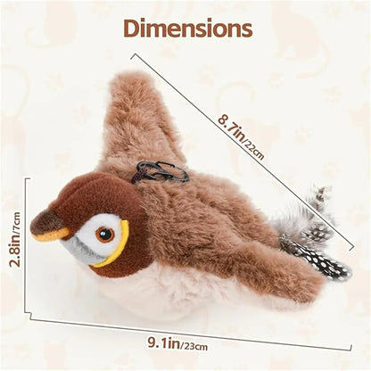 Juguete Pajaro Peluche Interactivo para gatos