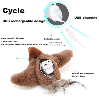 Juguete Pajaro Peluche Interactivo para gatos