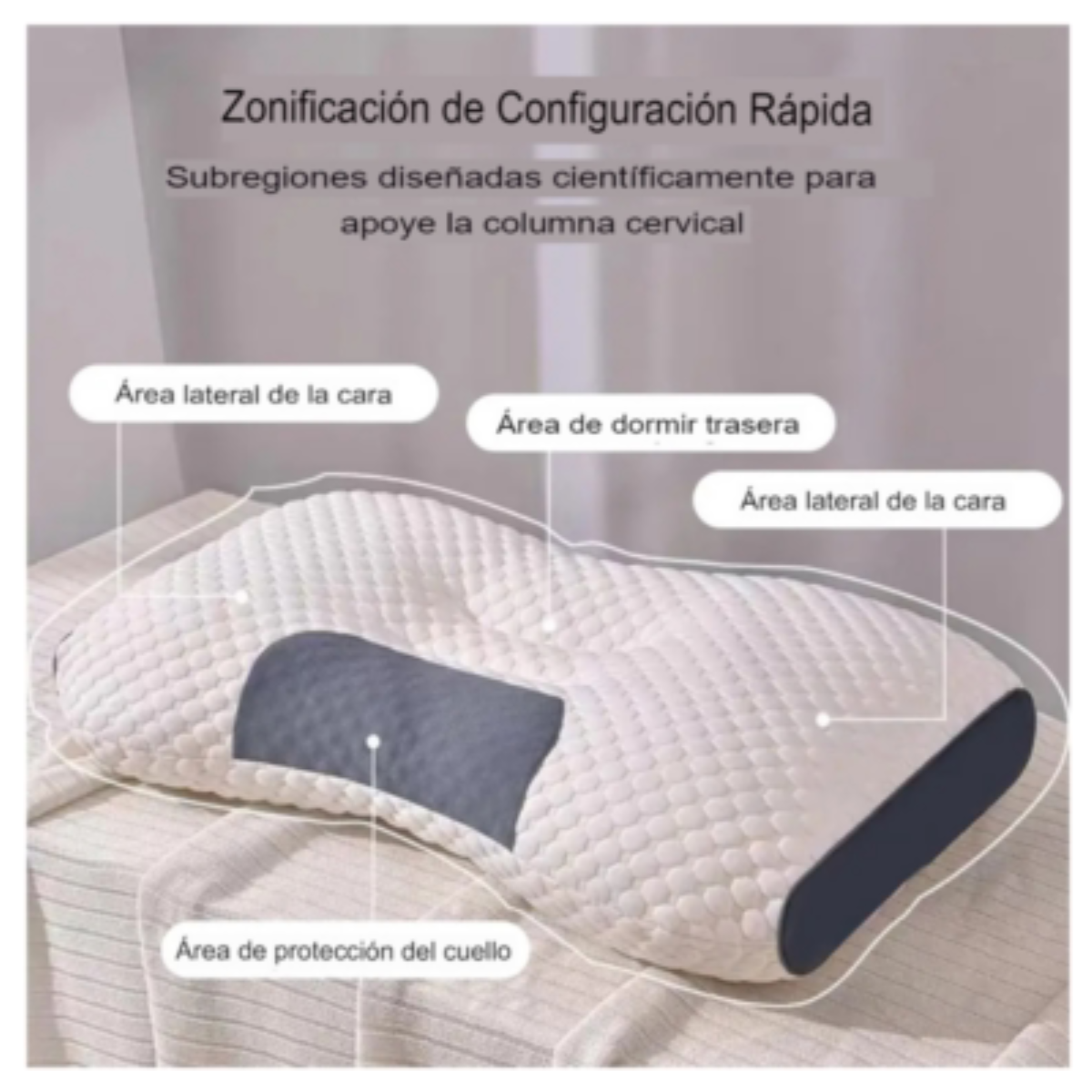 Almohada Cervical Ajustable Ancha
