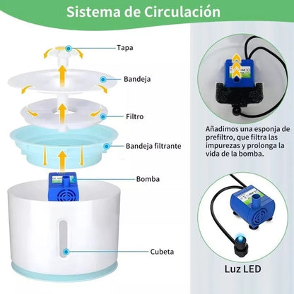 Fuente de Agua Electrica Redonda