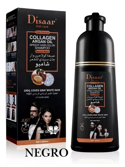 SHAMPOO COLORANTE TINTE CUBRE CANAS