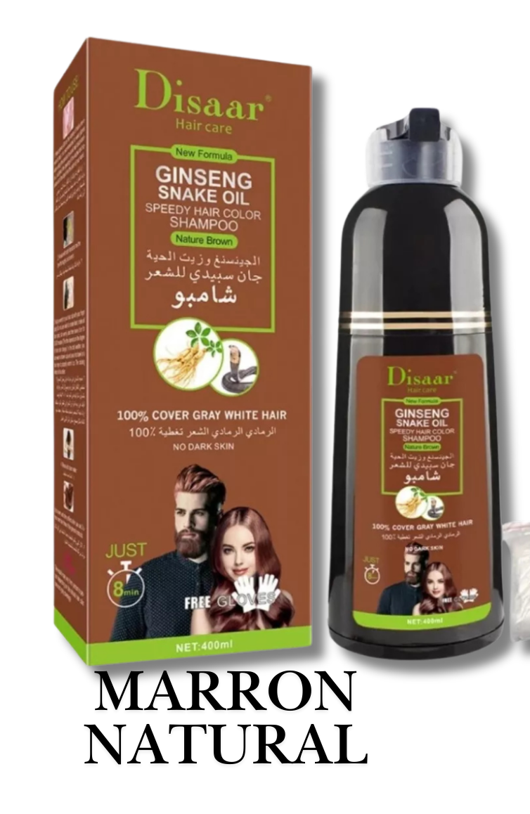 SHAMPOO COLORANTE TINTE CUBRE CANAS